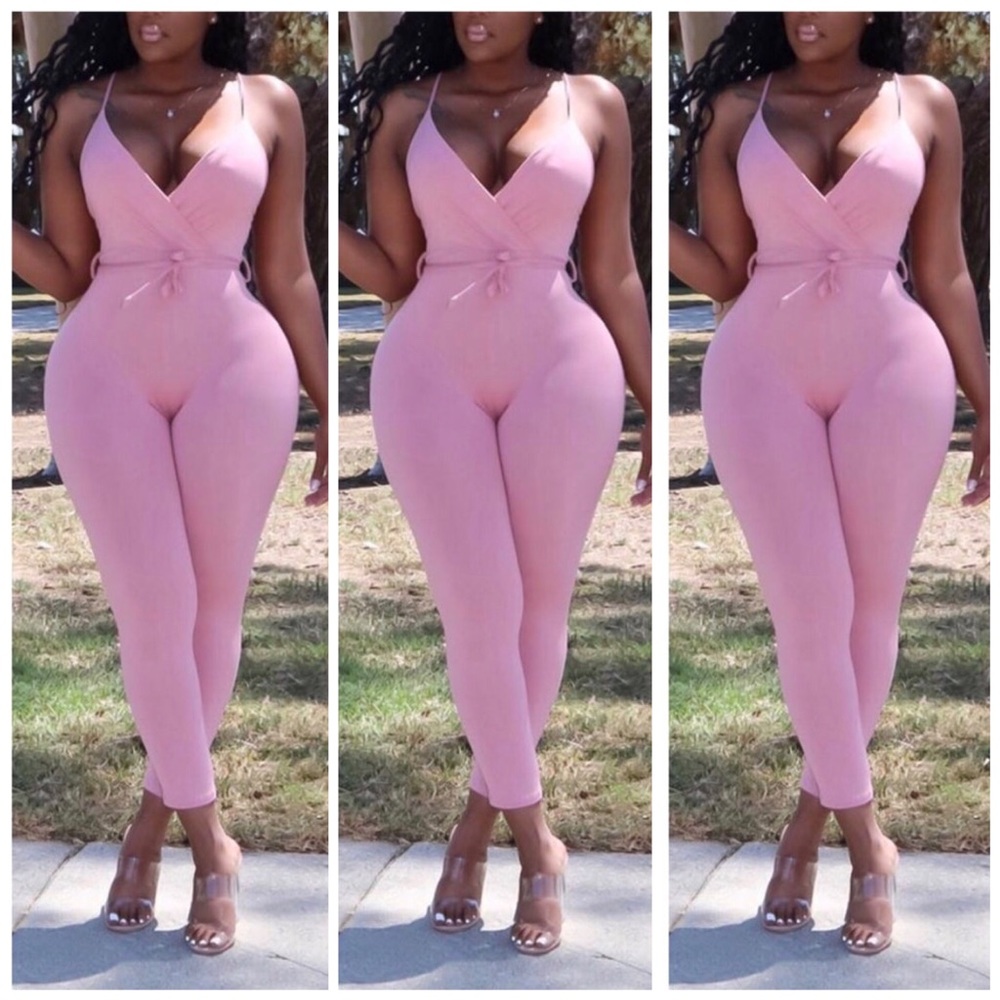 2/$35 Powder Pink Jumpsuit